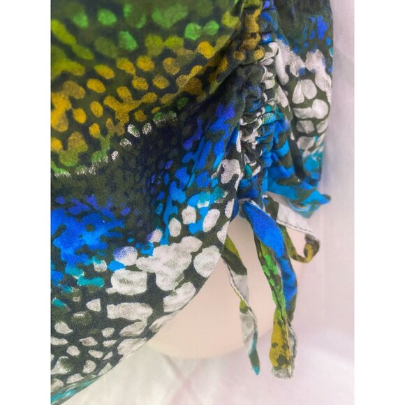 Gloria Vanderbilt Causals XL Women's Button Down Short Sleeve Collard Green Shir - Picture 6 of 7